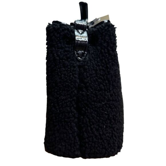 Calvin Klein Astatine Sherpa & Patent Leather Mini Bucket Bag 6.25” x 6” x 3.5” - Picture 9 of 10